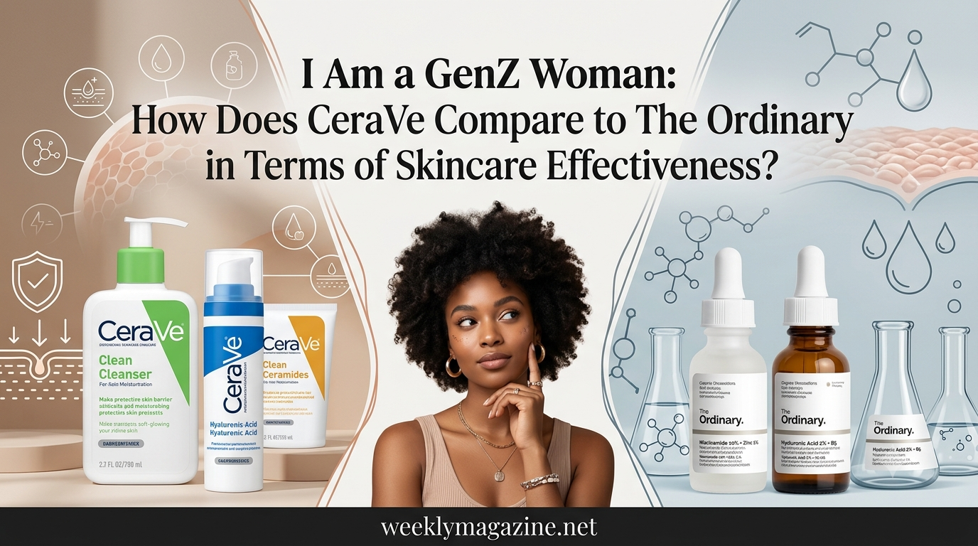 I Am a GenZ Woman: How Does CeraVe Compare to The Ordinary in Terms of Skincare Effectiveness?