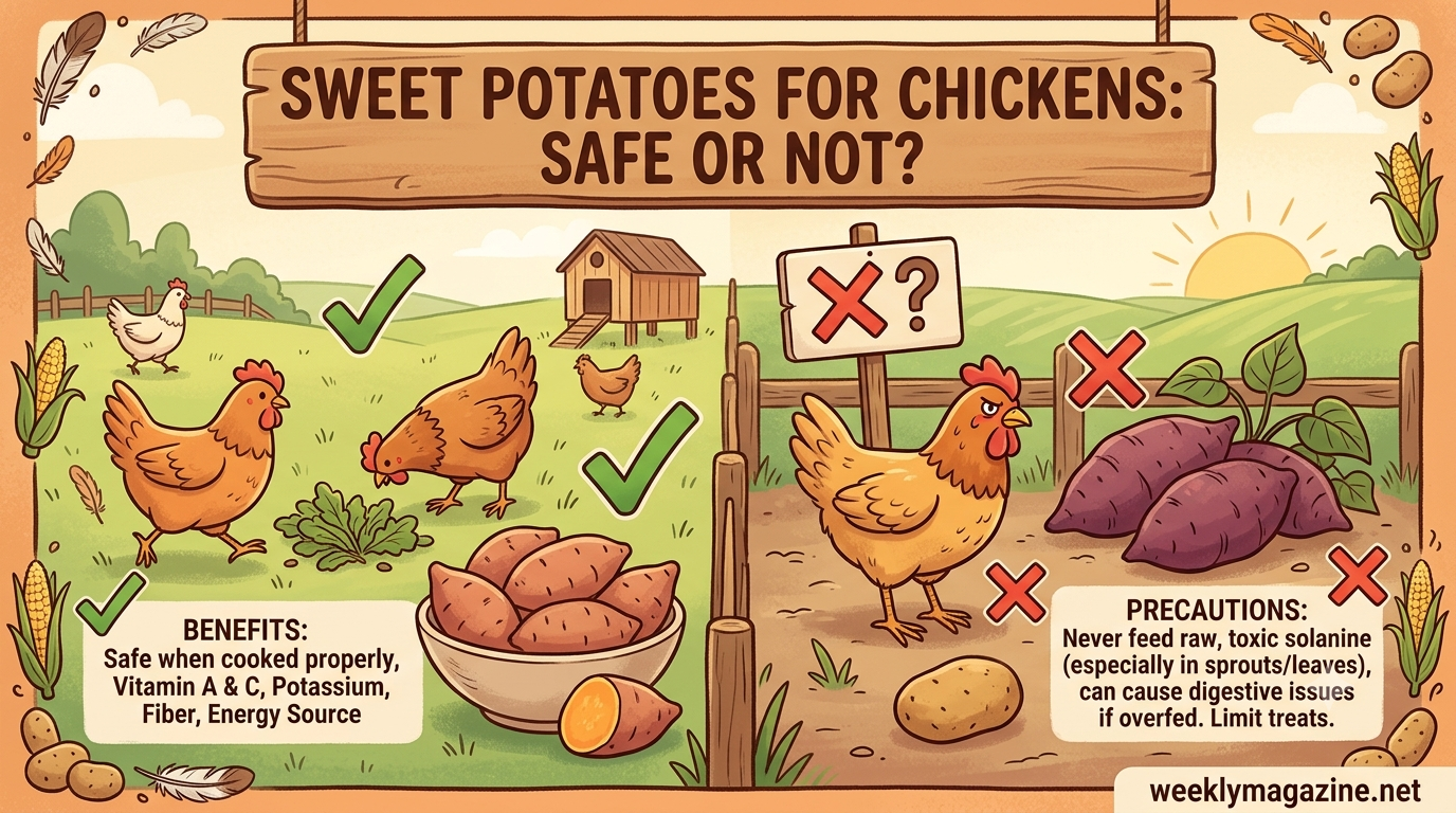 Can Chickens Eat Sweet Potatoes?