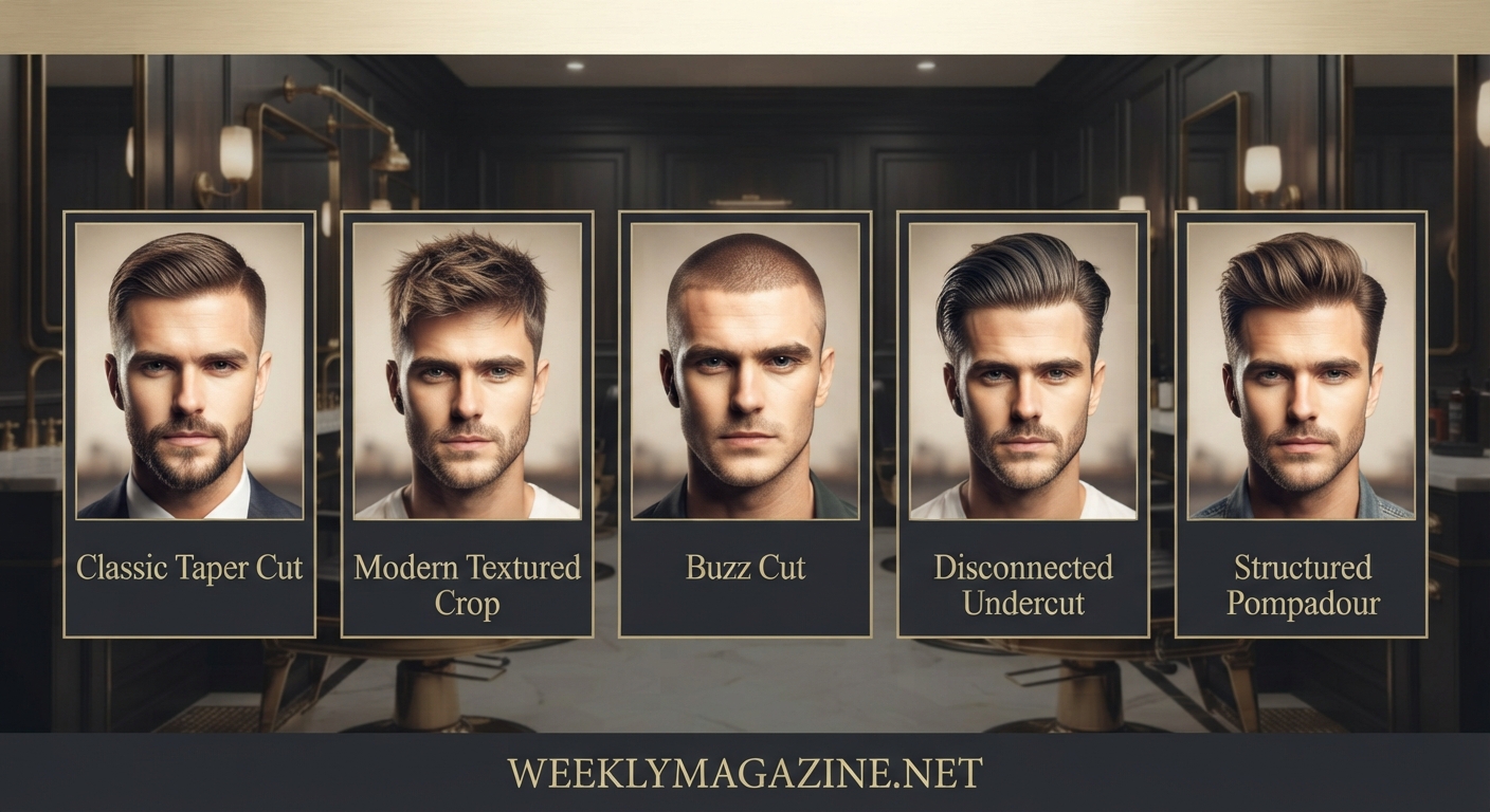 short haircuts for oval faces male
