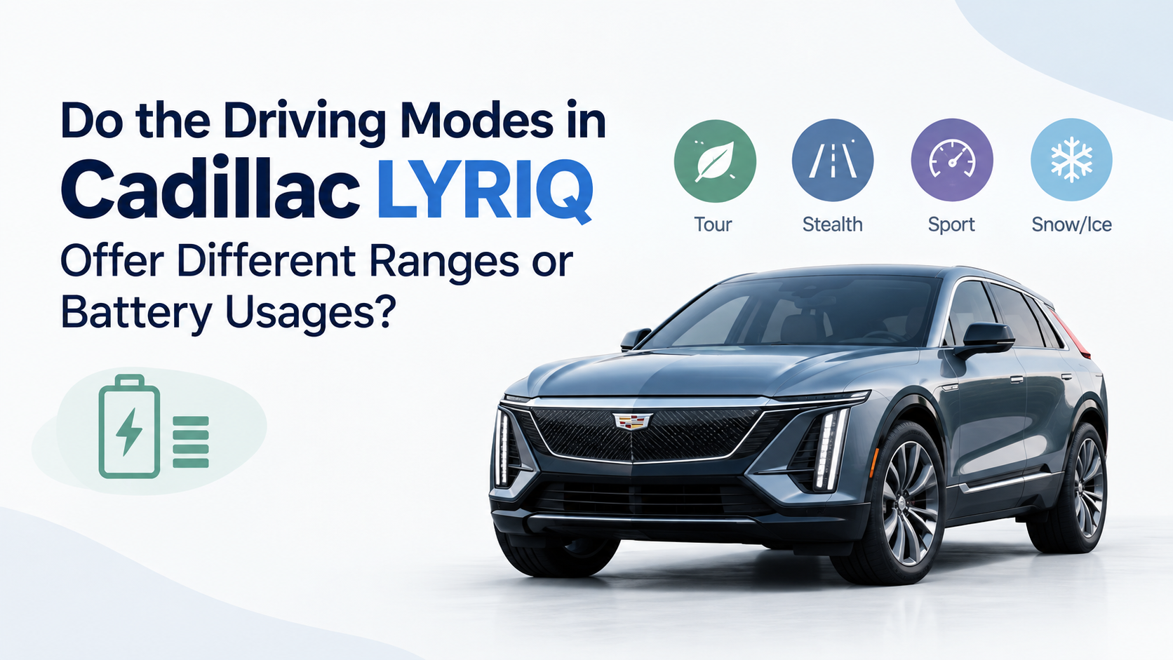 Cadillac LYRIQ driving modes