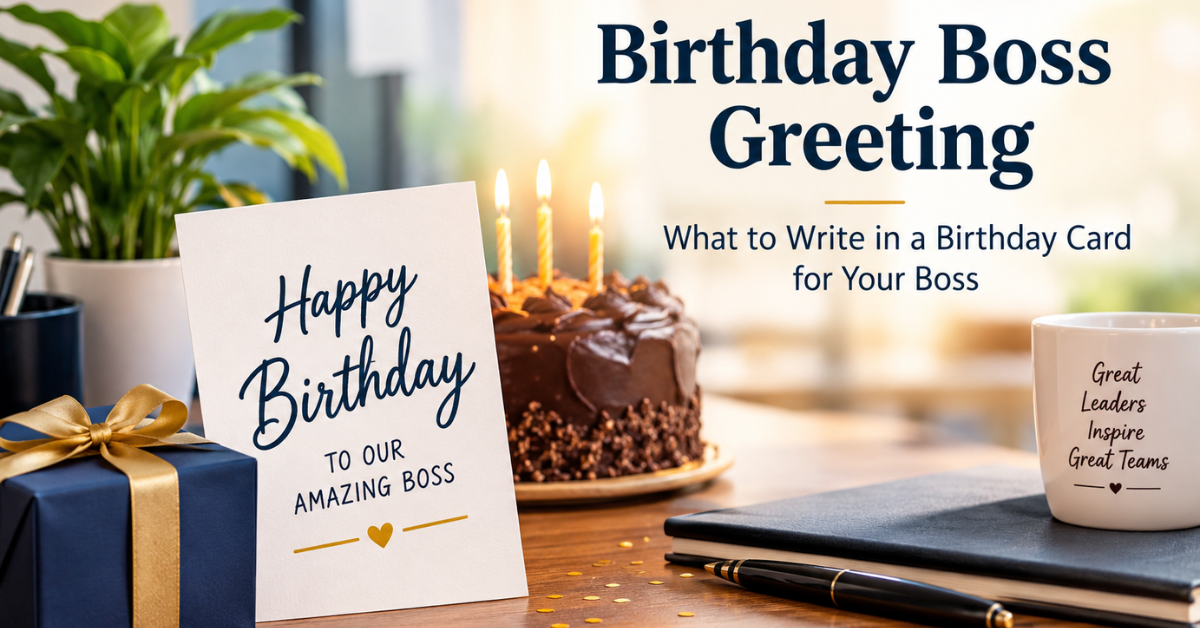 Birthday Boss Greeting