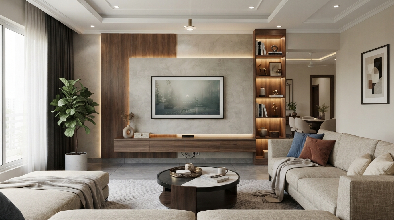 tv wall design