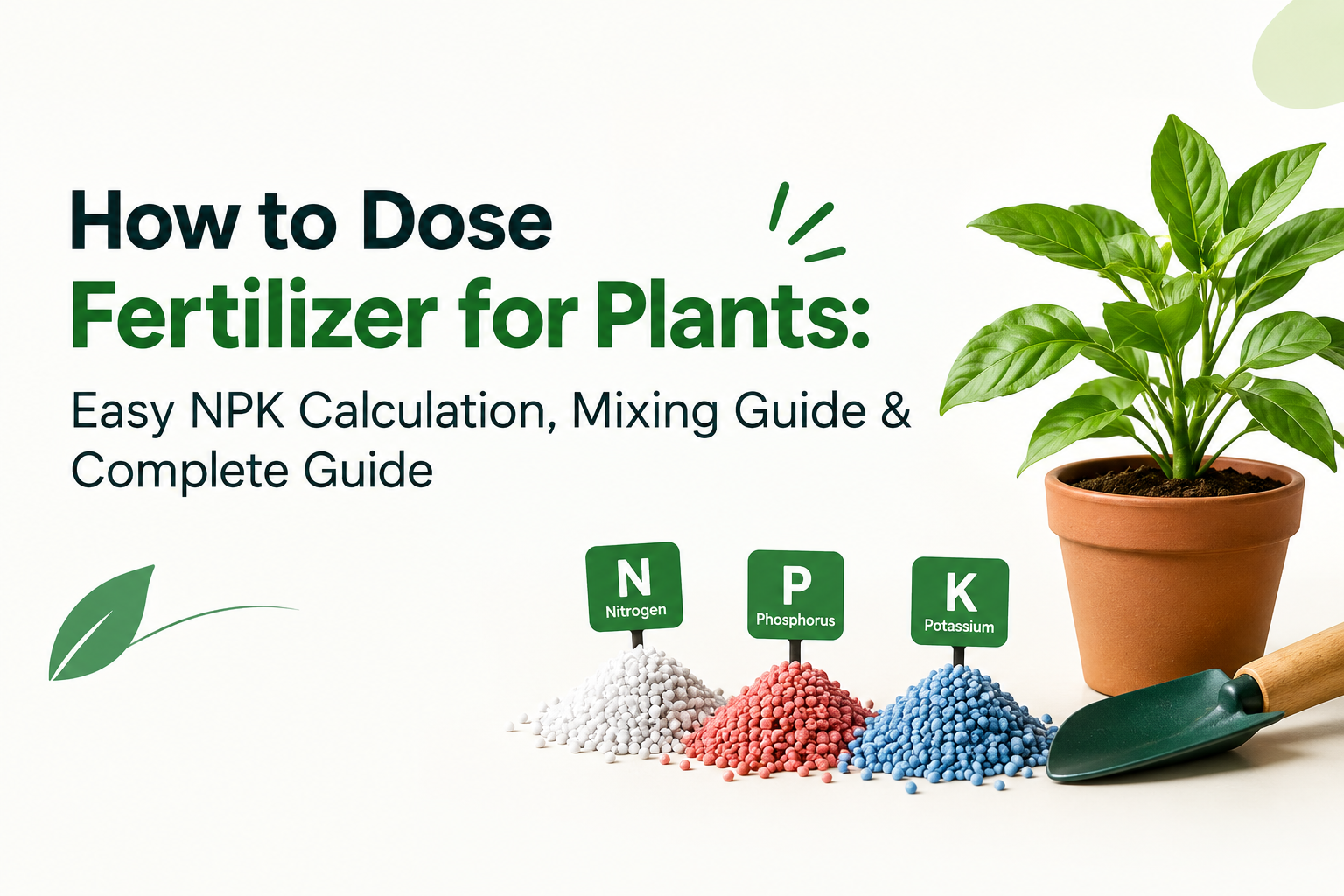 how to dose fertilizer for plants