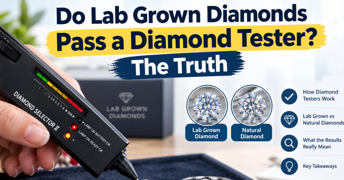 do lab grown diamonds pass the diamond tester